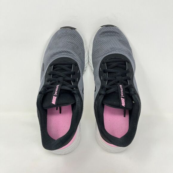 Nike Revolution 5 Black Pink Athletic Comfort Shoes BQ6715-004 Women's Size 8.5 - Picture 7 of 10